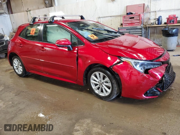 2023 Toyota Corolla Hatchback SE with VIN JTND4MBE8P3192892, listed as a Copart auction lot 59596434 with Not Provided miles and Salvage Title. Bid and sale history available at carsss.com. Image 4.