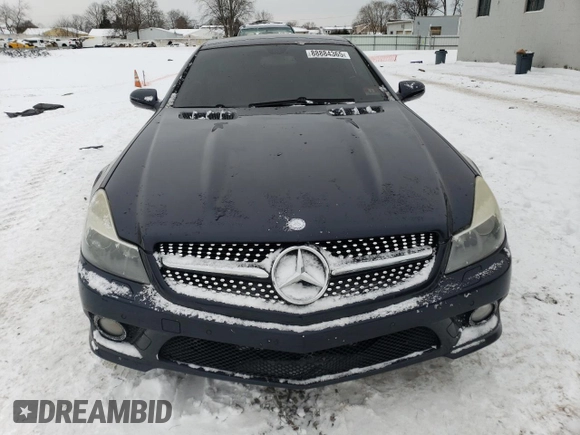 2009 Mercedes-Benz SL 550 with VIN WDBSK71F09F153162, listed as a Copart auction lot 88884365 with 155,973 mi miles and Salvage title. Bid and sale history available at DreamBid. Image 5.