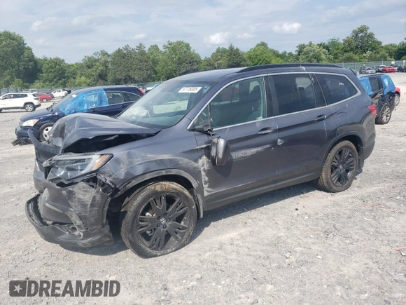 2022 Honda Pilot Special Edition with VIN 5FNYF5H28NB028240, listed as a Copart auction lot 57776005 with 62,579 mi miles and Salvage title. Bid and sale history available at DreamBid. Image 1.