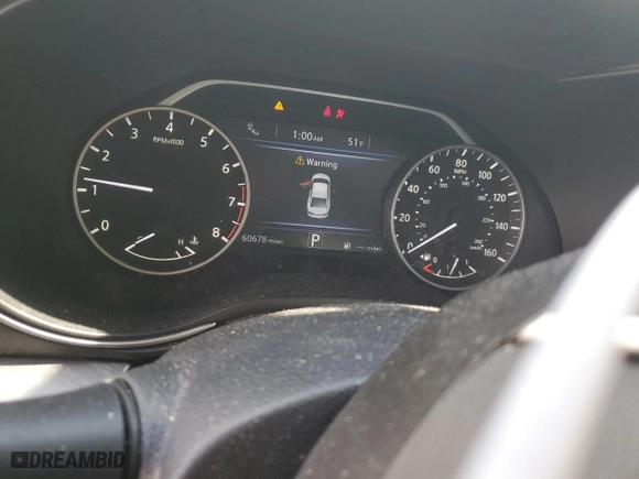 2018 Nissan Maxima SL with VIN 1N4AA6AP4JC395970, listed as a Copart auction lot 47167855 with 60,678 mi miles and Salvage Title. Bid and sale history available at carsss.com. Image 9.