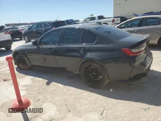 2021 BMW M3 Competition with VIN WBS33AY02MFK74990, listed as a Copart auction lot 49856635 with 57,181 mi miles and Salvage Title. Bid and sale history available at carsss.com. Image 2.