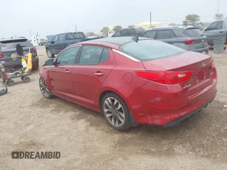 2015 Kia Optima SX Turbo with VIN 5XXGR4A65FG495401, listed as a IAAI auction lot 42287029 with 99,675 mi miles and . Bid and sale history available at DreamBid. Image 3.