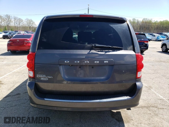 2019 Dodge Grand Caravan SE with VIN 2C4RDGBG8KR573672, listed as a Copart auction lot 52231875 with 108,265 mi miles and Salvage Title. Bid and sale history available at DreamBid. Image 6.