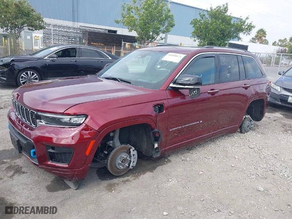 2023 Jeep Grand Cherokee 4xe Overland with VIN 1C4RJYD61P8795007, listed as a IAAI auction lot 40400871 with 11,066 mi miles. Bid and sale history available at carsss.com. Image 2.