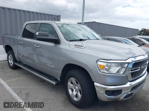 2022 Ram 1500 Big Horn with VIN 1C6SRFFM0NN259536, listed as a IAAI auction lot 42044321 with 49,133 mi miles and . Bid and sale history available at DreamBid. Image 13.