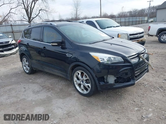2013 Ford Escape Titanium with VIN 1FMCU0J90DUC45468, listed as a IAAI auction lot 41705080 with 198,440 mi miles. Bid and sale history available at carsss.com. Image 1.