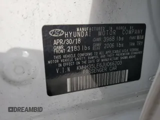 2018 Hyundai Elantra GT with VIN KMHH35LE6JU066203, listed as a Copart auction lot 73211344 with 57,361 mi miles and Salvage Title. Bid and sale history available at carsss.com. Image 13.