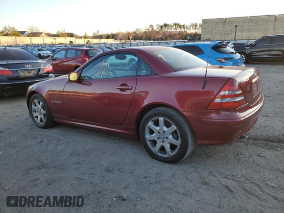 2003 Mercedes-Benz SLK 230 Kompressor z VIN WDBKK49F83F283880, wystawiony jako Copart lot #83435144 z przebiegiem 31 925 mil mil oraz Szkoda całkowita • Salvage title. Historia ofert i sprzedaży dostępna na DreamBid. Obrazek 2.