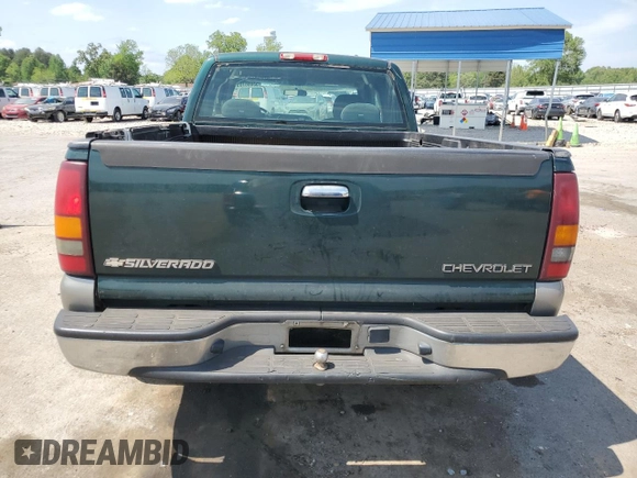 2002 Chevrolet Silverado 1500 LS with VIN 2GCEC19V421344357, listed as a Copart auction lot 53668705 with 233,608 mi miles and Salvage Title. Bid and sale history available at DreamBid. Image 6.