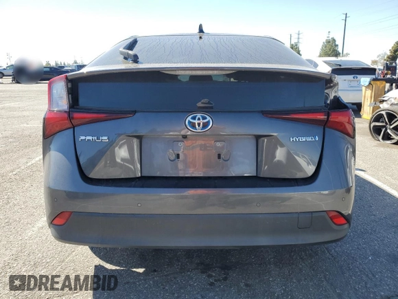 2022 Toyota Prius L Eco with VIN JTDKAMFU5N3165944, listed as a Copart auction lot 49791275 with 80,385 mi miles and Salvage Title. Bid and sale history available at DreamBid. Image 6.