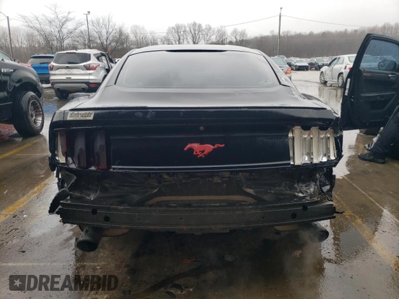 2015 Ford Mustang EcoBoost with VIN 1FA6P8TH1F5337025, listed as a Copart auction lot 86886574 with 87,016 mi miles and Salvage Title. Bid and sale history available at DreamBid. Image 6.