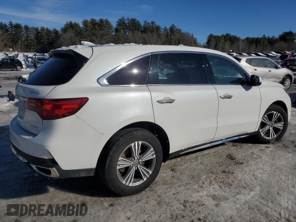 2020 Acura MDX with VIN 5J8YD4H36LL031402, listed as a Copart auction lot 45508425 with 51,720 mi miles and Salvage Title. Bid and sale history available at carsss.com. Image 3.