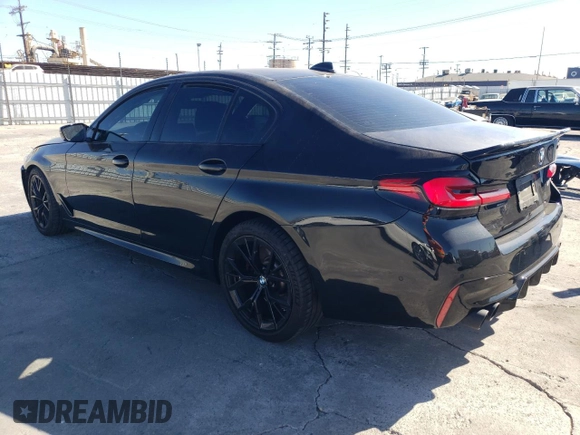 2023 BMW 5 Series M550i xDrive with VIN WBA13BK03PCM44838, listed as a Copart auction lot 68434874 with 17,798 mi miles and Salvage title. Bid and sale history available at DreamBid. Image 2.