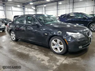 2008 BMW 5 Series 535xi with VIN WBANV935X8CW55292, listed as a Copart auction lot 47441195 with 141,876 mi miles and Salvage Title. Bid and sale history available at carsss.com. Image 4.