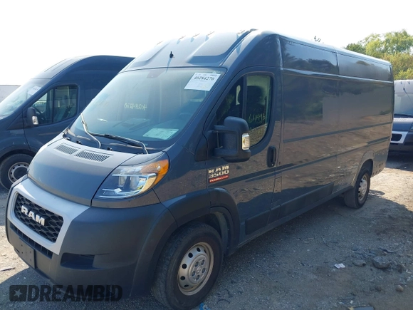2020 Ram ProMaster Cargo with VIN 3C6URVJG0LE112638, listed as a IAAI auction lot 40284270 with 61,443 mi miles and . Bid and sale history available at carsss.com. Image 2.