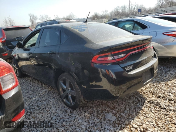 2014 Dodge Dart GT with VIN 1C3CDFEB1ED683538, listed as a Copart auction lot 48245315 with 123,660 mi miles and Salvage Title. Bid and sale history available at carsss.com. Image 2.