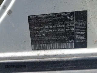 2011 Mercedes-Benz M 350 with VIN 4JGBB5GB1BA682936, listed as a IAAI auction lot 42711424 with 198,762 mi miles and . Bid and sale history available at DreamBid. Image 9.
