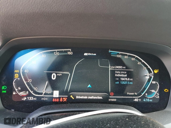 2023 BMW X5 xDrive45e z VIN 5UXTA6C02P9N98430, wystawiony jako Copart lot #51509085 z przebiegiem 24 093 mil mil oraz Szkoda całkowita • Salvage title. Historia ofert i sprzedaży dostępna na DreamBid. Obrazek 9.