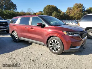 2024 Kia Carnival EX with VIN KNDNC5H31R6390545, listed as a Copart auction lot 76735794 with 11,858 mi miles and Salvage Title. Bid and sale history available at carsss.com. Image 4.