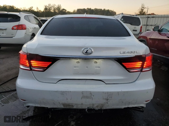 2014 Lexus LS 460 L with VIN JTHGL1EF3E5052370, listed as a Copart auction lot 80641254 with 69,493 mi miles and Salvage Title. Bid and sale history available at DreamBid. Image 6.