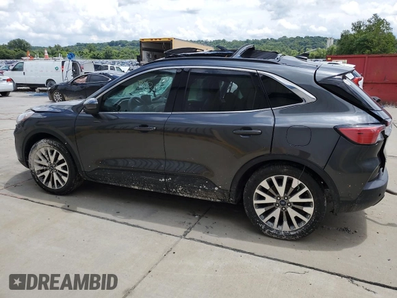2020 Ford Escape Titanium Hybrid with VIN 1FMCU0DZ5LUC42835, listed as a Copart auction lot 64339785 with 83,515 mi miles and Non repairable. Bid and sale history available at DreamBid. Image 2.