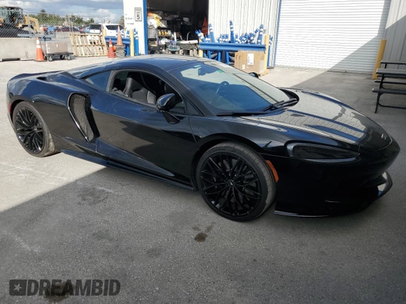 2022 McLaren GT with VIN SBM22GCA7NW001853, listed as a Copart auction lot 78235364 with 11,294 mi miles and Salvage Title. Bid and sale history available at carsss.com. Image 4.
