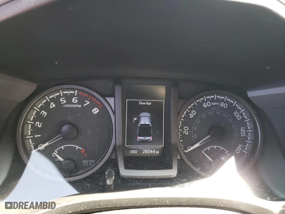 2021 Toyota Tacoma 4WD SR with VIN 3TMCZ5AN5MM447162, listed as a Copart auction lot 46442655 with 26,044 mi miles and Salvage Title. Bid and sale history available at carsss.com. Image 9.