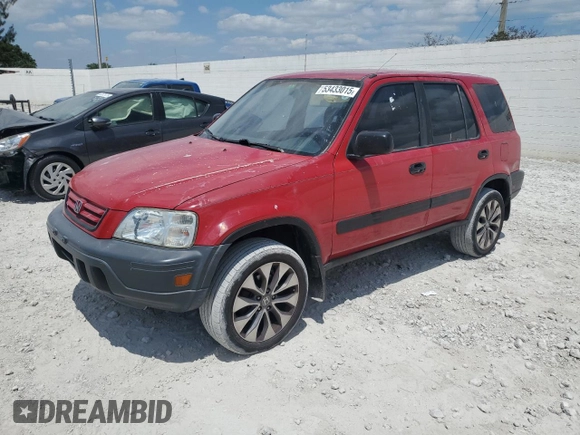 2001 Honda CR-V LX with VIN JHLRD28401S007277, listed as a Copart auction lot 53433015 with 217,167 mi miles and Non Repairable. Bid and sale history available at carsss.com. Image 1.