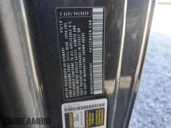 2010 Volkswagen GTI z VIN WVWED7AJ6AW427983, wystawiony jako Copart lot #84113864 z przebiegiem 163 047 mil mil oraz Szkoda całkowita • Salvage title. Historia ofert i sprzedaży dostępna na DreamBid. Obrazek 15.