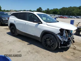 2024 GMC Terrain SLE with VIN 3GKALMEG6RL106451, listed as a Copart auction lot 57815815 with 14,803 mi miles and Salvage title. Bid and sale history available at DreamBid. Image 4.