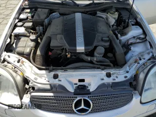 2001 Mercedes-Benz SLK-Class with VIN WDBKK65F61F225362, listed as a Copart auction lot 53525495 with 119,349 mi miles and Salvage Title. Bid and sale history available at carsss.com. Image 11.