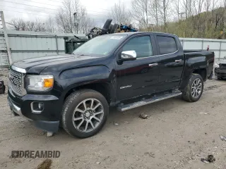 2018 GMC Canyon 4WD Denali z VIN 1GTG6EEN5J1223757, wystawiony jako Copart lot #51807055 z przebiegiem 58 235 mil mil oraz Szkoda całkowita • Salvage title. Historia ofert i sprzedaży dostępna na DreamBid. Obrazek 1.