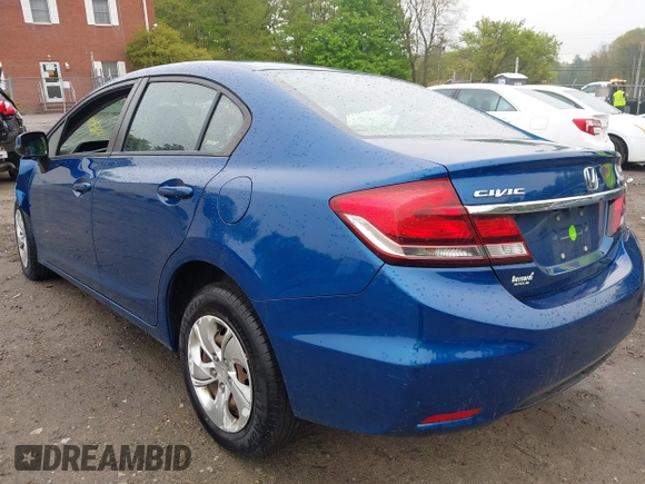2013 Honda Civic LX with VIN 2HGFB2F55DH603354, listed as a IAAI auction lot 42154981 with 150,007 mi miles and . Bid and sale history available at DreamBid. Image 3.