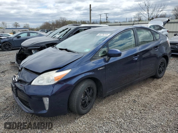2012 Toyota Prius One with VIN JTDKN3DU6C1516175, listed as a Copart auction lot 53275215 with 130,847 mi miles and Salvage Title. Bid and sale history available at DreamBid. Image 1.