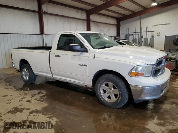2009 Dodge 1500 SLT with VIN 1D3HB16P79J516569, listed as a Copart auction lot 53142355 with 156,439 mi miles and Salvage Title. Bid and sale history available at carsss.com. Image 4.