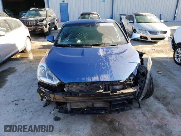 2016 Hyundai Veloster Turbo with VIN KMHTC6AE4GU256240, listed as a Copart auction lot 45146283 with 45,487 mi miles. Bid and sale history available at carsss.com. Image 5.