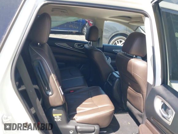 2018 Infiniti QX60 with VIN 5N1DL0MN2JC525197, listed as a IAAI auction lot 41878972 with 181,134 mi miles. Bid and sale history available at carsss.com. Image 8.