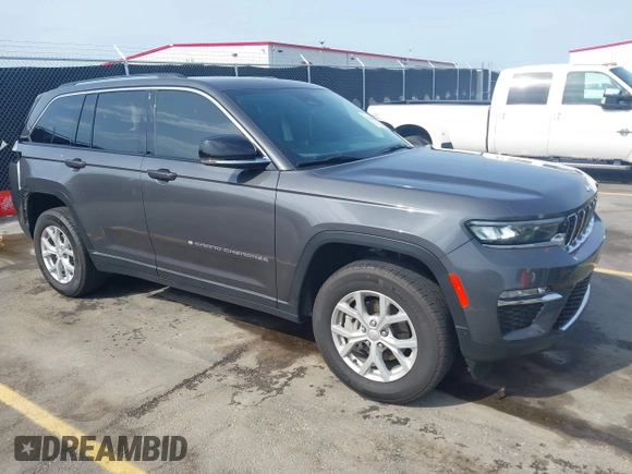 2023 Jeep Grand Cherokee Limited with VIN 1C4RJGBG5PC648630, listed as a IAAI auction lot 42263915 with 24,976 mi miles and . Bid and sale history available at DreamBid. Image 1.