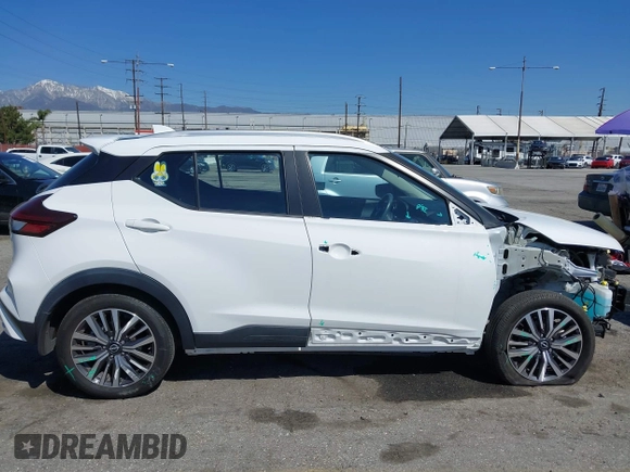 2022 Nissan Kicks SV with VIN 3N1CP5CVXNL496886, listed as a IAAI auction lot 41834899 with 23,395 mi miles and . Bid and sale history available at DreamBid. Image 18.