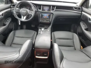 2023 Infiniti QX50 Luxe with VIN 3PCAJ5BA9PF107127, listed as a Copart auction lot 63402535 with 23,844 mi miles and Salvage title. Bid and sale history available at DreamBid. Image 8.