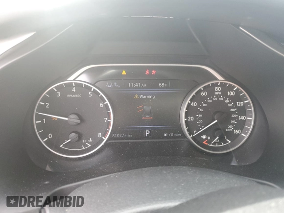 2021 Nissan Murano SV with VIN 5N1AZ2BS0MC103102, listed as a Copart auction lot 47872445 with 81,027 mi miles and Salvage Title. Bid and sale history available at DreamBid. Image 9.