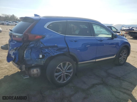 2020 Honda CR-V Touring with VIN 7FARW2H93LE014652, listed as a Copart auction lot 46703465 with 63,553 mi miles and Salvage Title. Bid and sale history available at carsss.com. Image 3.