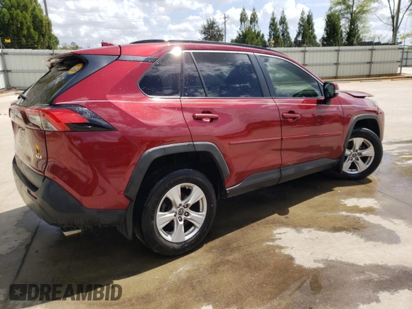 2019 Toyota RAV4 XLE with VIN JTMW1RFV0KD504459, listed as a Copart auction lot 51815305 with 129,826 mi miles and Clean Title. Bid and sale history available at carsss.com. Image 3.
