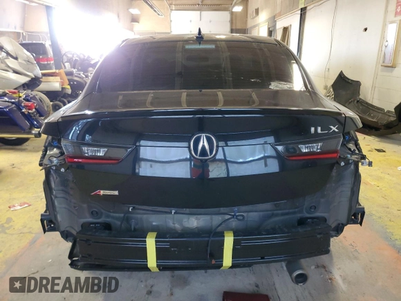 2022 Acura ILX w/Premium/A-Spec Package with VIN 19UDE2F8XNA006760, listed as a Copart auction lot 88901075 with 35,625 mi miles and Salvage Title. Bid and sale history available at carsss.com. Image 6.