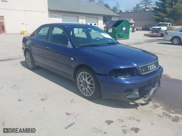 2001 Audi S4 with VIN WAURD68D21A133213, listed as a IAAI auction lot 42040168 with 1 mi miles. Bid and sale history available at carsss.com. Image 1.