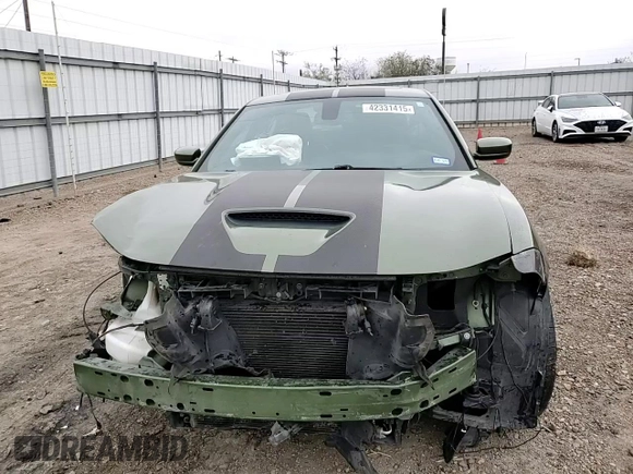 2021 Dodge Charger Scat Pack with VIN 2C3CDXGJ7MH503684, listed as a Copart auction lot 42331415 with 82,114 mi miles and Salvage Title. Bid and sale history available at DreamBid. Image 10.