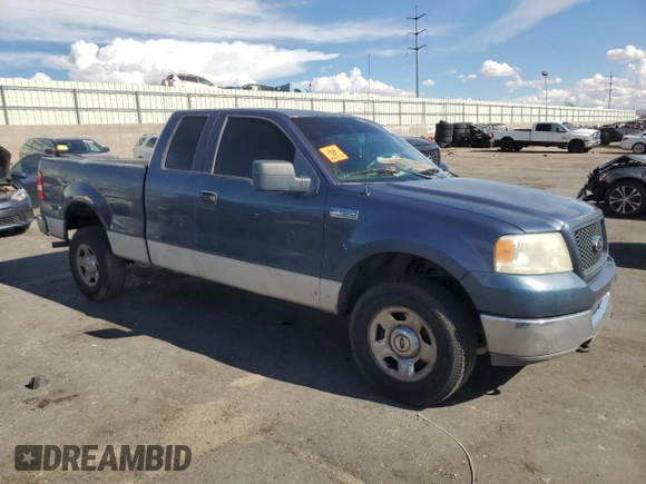 2005 Ford F-150 XLT with VIN 1FTPX145X5NA55054, listed as a Copart auction lot 56250845 with 260,876 mi miles and Salvage title. Bid and sale history available at DreamBid. Image 4.