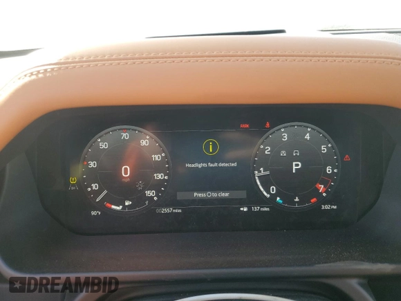 2024 Land Rover Defender with VIN SALEB6EE7R2346435, listed as a Copart auction lot 46250305 with 2,557 mi miles and Salvage title. Bid and sale history available at DreamBid. Image 9.