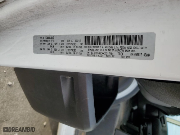 2019 Ram ProMaster Cargo Van with VIN 3C6TRVAG7KE544315, listed as a Copart auction lot 79441584 with 97,087 mi miles and Salvage Title. Bid and sale history available at carsss.com. Image 13.