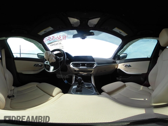 2020 BMW 3 Series 330i with VIN 3MW5R1J06L8B43574, listed as a IAAI auction lot 41365505 with 37,405 mi miles. Bid and sale history available at carsss.com. Image 18.